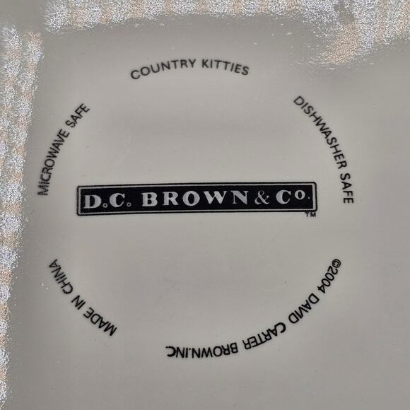 David Carter Brown Country Kitties Cat Decorative Plates 3-Vintage Collectibles - Picture 10 of 10
